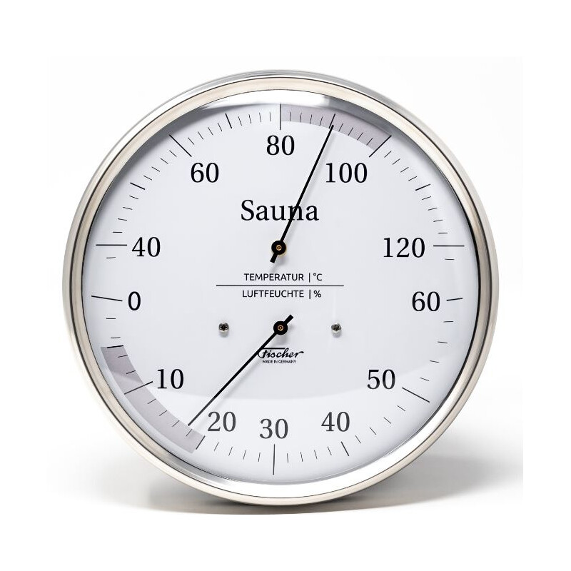 Fischer Estação meteorológica Sauna-Thermohygrometer 130 mm