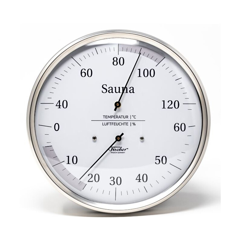 Fischer Estação meteorológica Termohigrómetro para sauna 130 mm