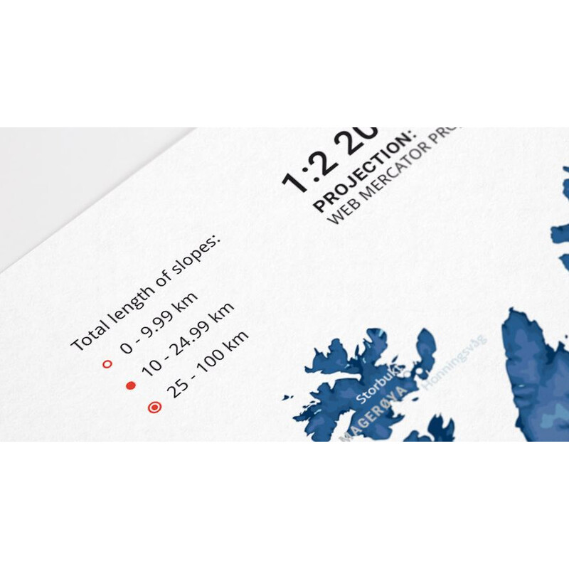 Marmota Maps Mapa regional Ski Resorts of Scandinavia