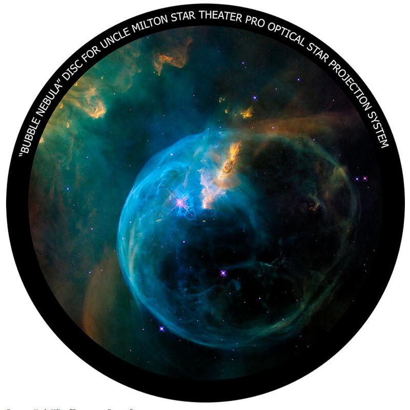 Omegon Diapositivo para o Star Theater Pro com motivo Nebulosa de Bolhas
