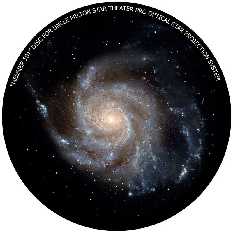 Omegon Diapositivo para o Star Theater Pro com motivo Messier 101