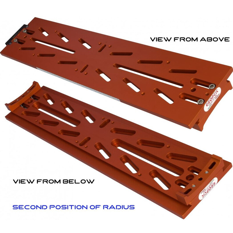 Geoptik Trilho em prisma Losmandy-Style com Dovetail Blocos de Raio para C8