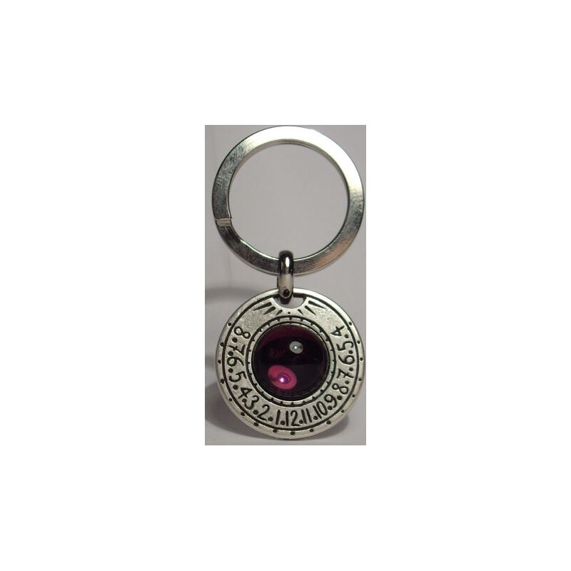 Ragalaxys Porta-chaves Saturn Sundial Ametista