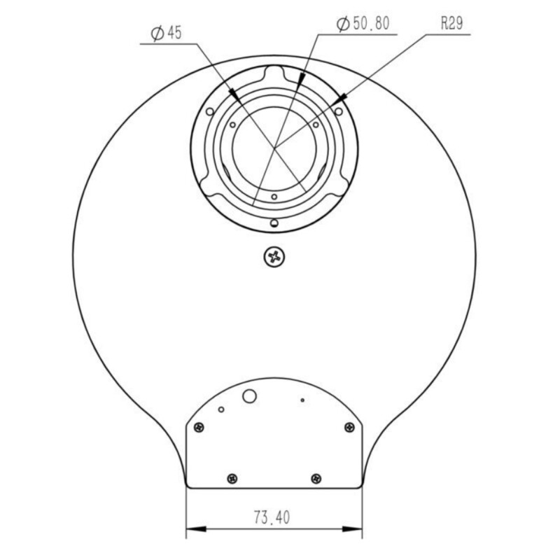 QHY Roda de filtro CFW3M-US 7x 36 mm