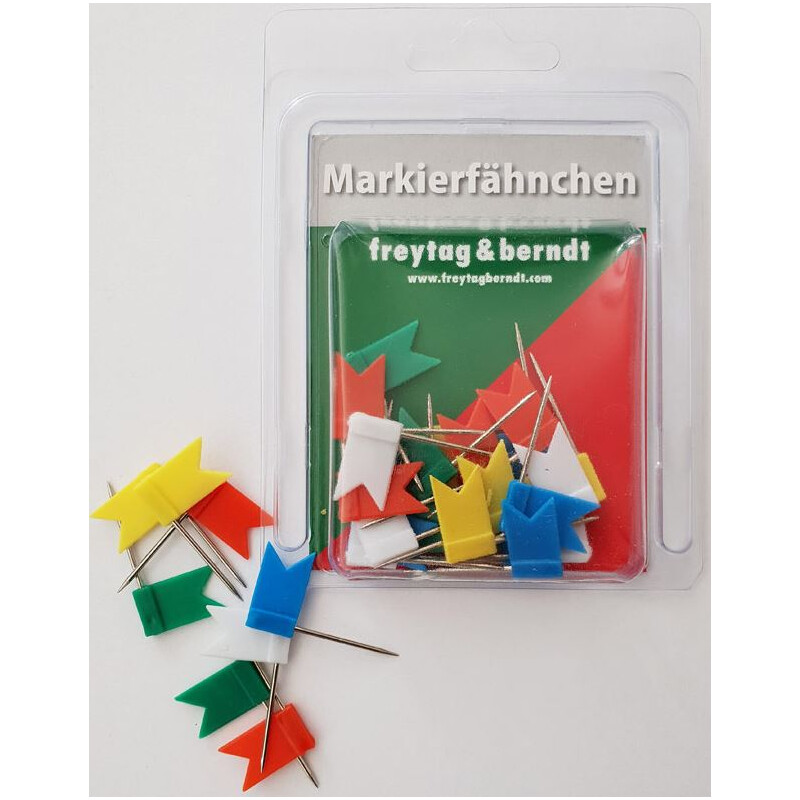 freytag & berndt Bandeiras de marcação 30 peças, cores misturadas