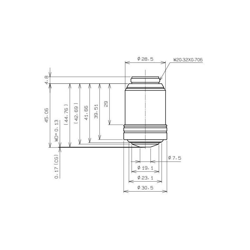 Evident Olympus objetivo UPLXAPO100XO, 100x, plan, apochro