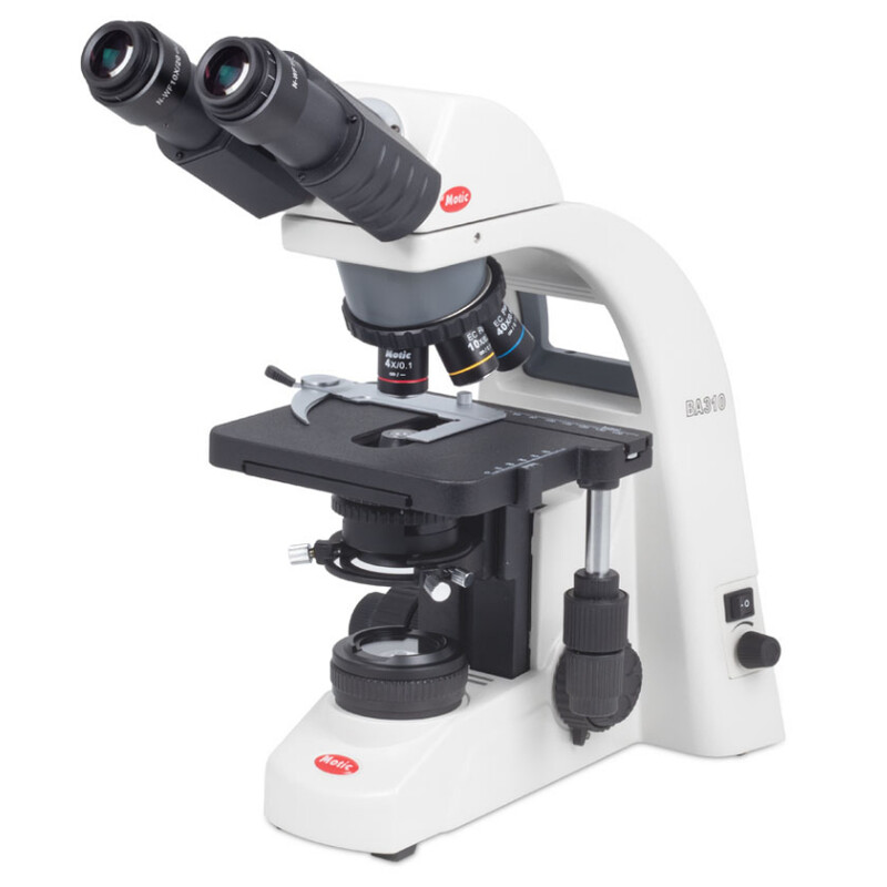 Motic Microscópio BA310, LED, 40x-400x (sem 100x), bino