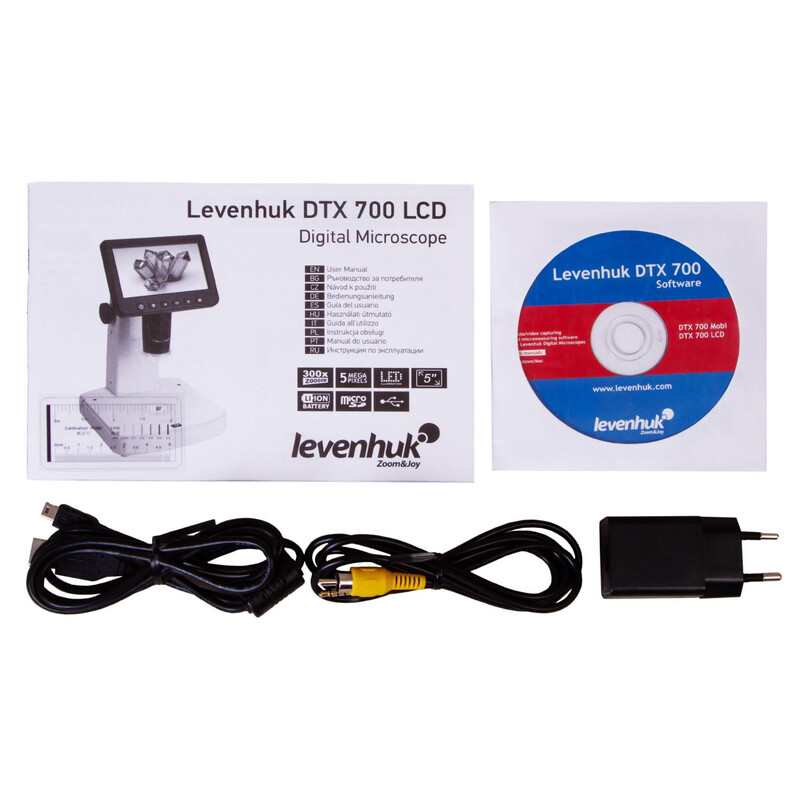 Levenhuk Microscópio DTX 700 LCD 10-300x 5MP LED