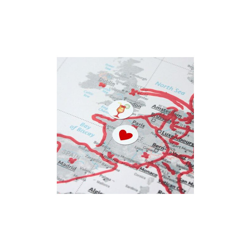 Marmota Maps Autocolantes para Mapas mundiais