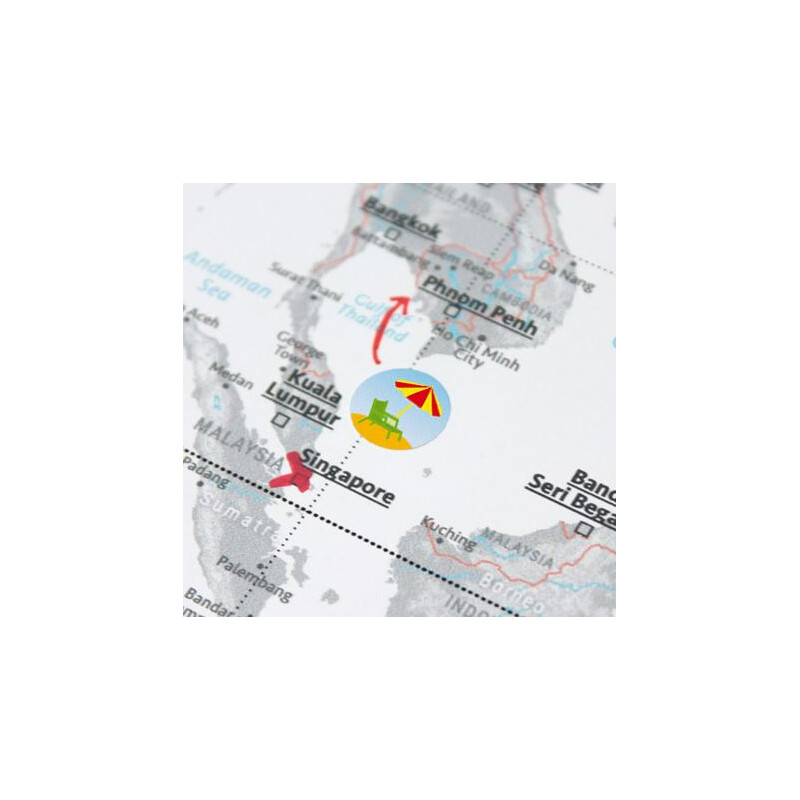 Marmota Maps Autocolantes para Mapas mundiais