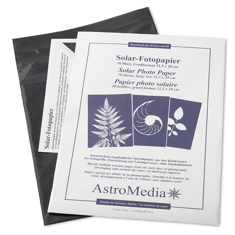 AstroMedia Kit sortimento Das Solar-Fotopapier 21,5 x 28 cm