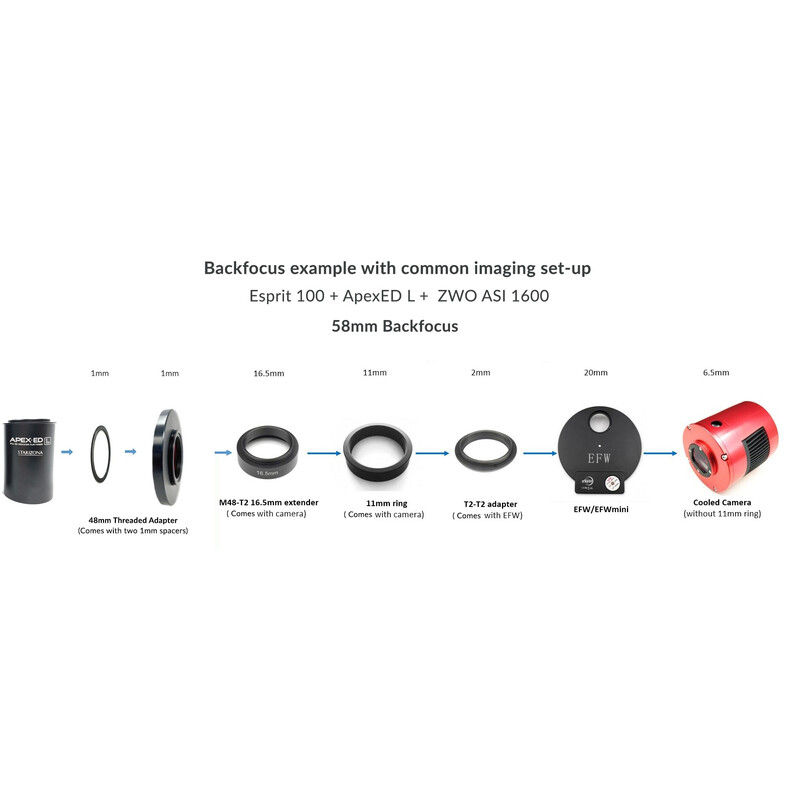 Starizona Adaptador de ocular ApexED Skywatcher Esprit M48