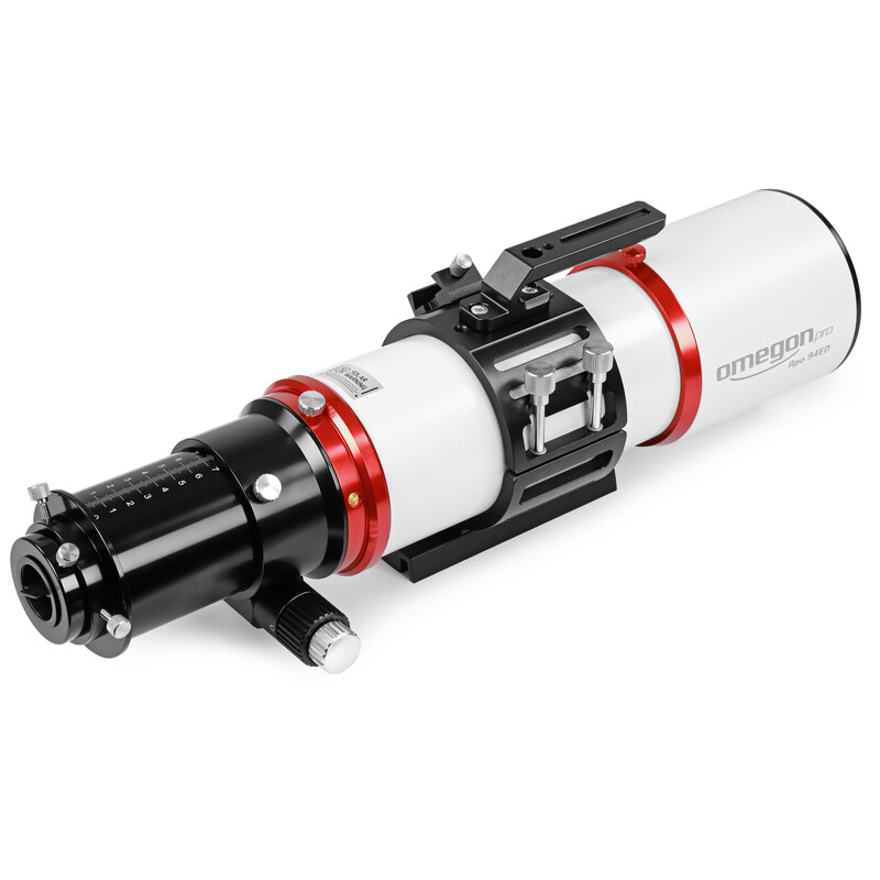 Omegon Refrator apocromático Pro APO AP 94/517 Triplet ED OTA + protocolo de teste