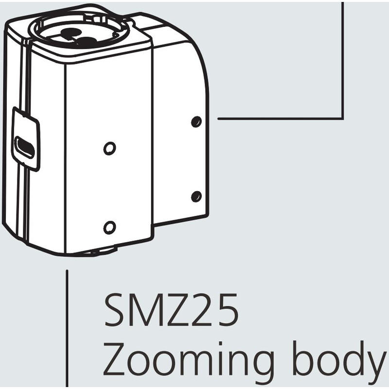 Nikon SMZ25, motorizada, ópticas paralelas, Achromat, cabeça de zoom, bino, 6.3-157.5x, clique em parar, rácio 25:1, 15°