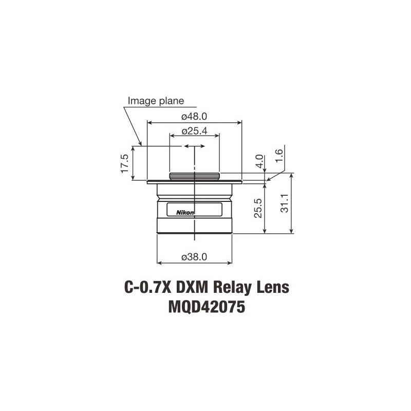 Nikon Adaptador de câmera C-Mount TV Adapter 0,7 x