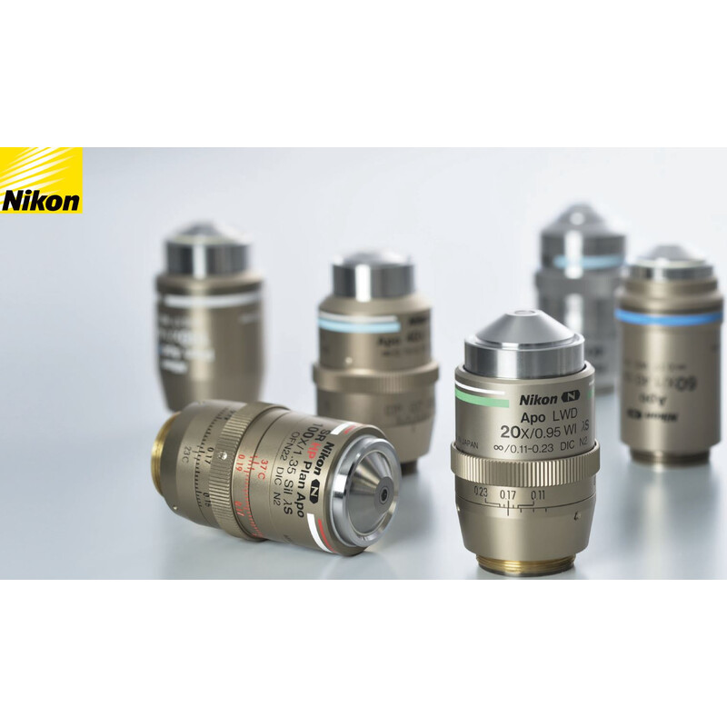 Nikon objetivo CFI BE2, pl, achro, 60x/0.8,  w.d.0.28mm, f.o.v. 20mm