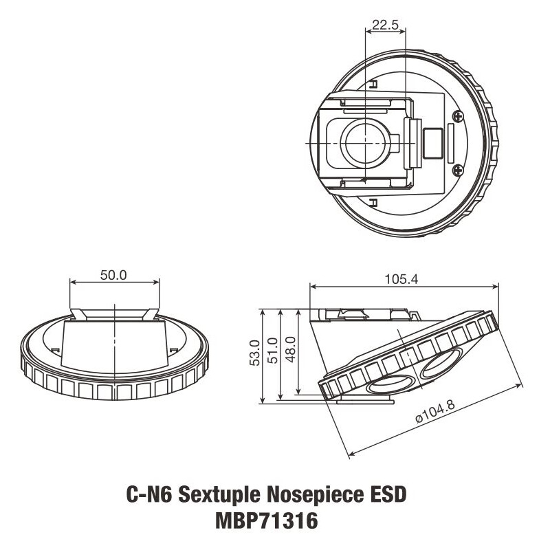 Nikon C-N6 Sextuple Nosepiece