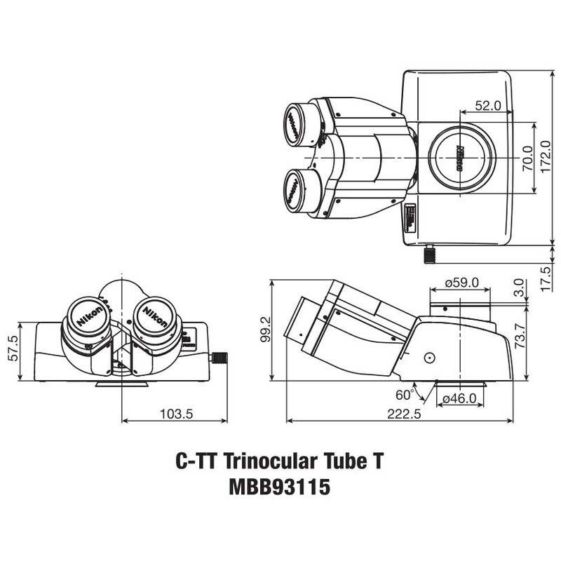 Nikon Tubo Trinocular C-TT T