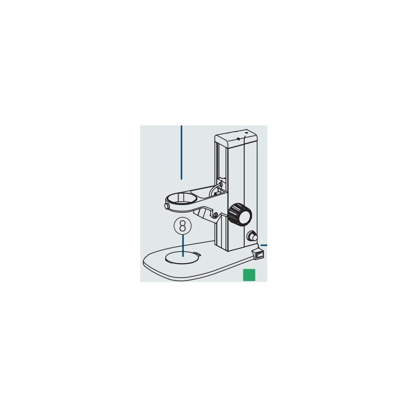 Nikon Microscópio estéreo zoom SMZ745, bino, 0.67x-5x,45°, FN22, L.D.115mm, luz incidente e trasmitida, LED