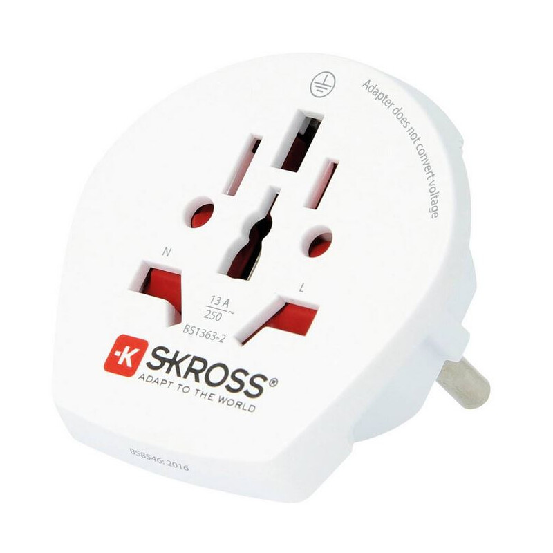 Skross Adaptador de viagem Mundo para a Europe