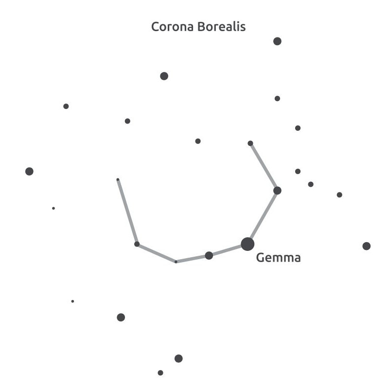 Masketo Máscara facial Corona Borealis em poliéster - 5 peças