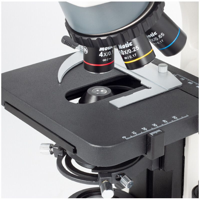 Motic Microscópio BA310, LED, 40x-400x (sem 100x), trino
