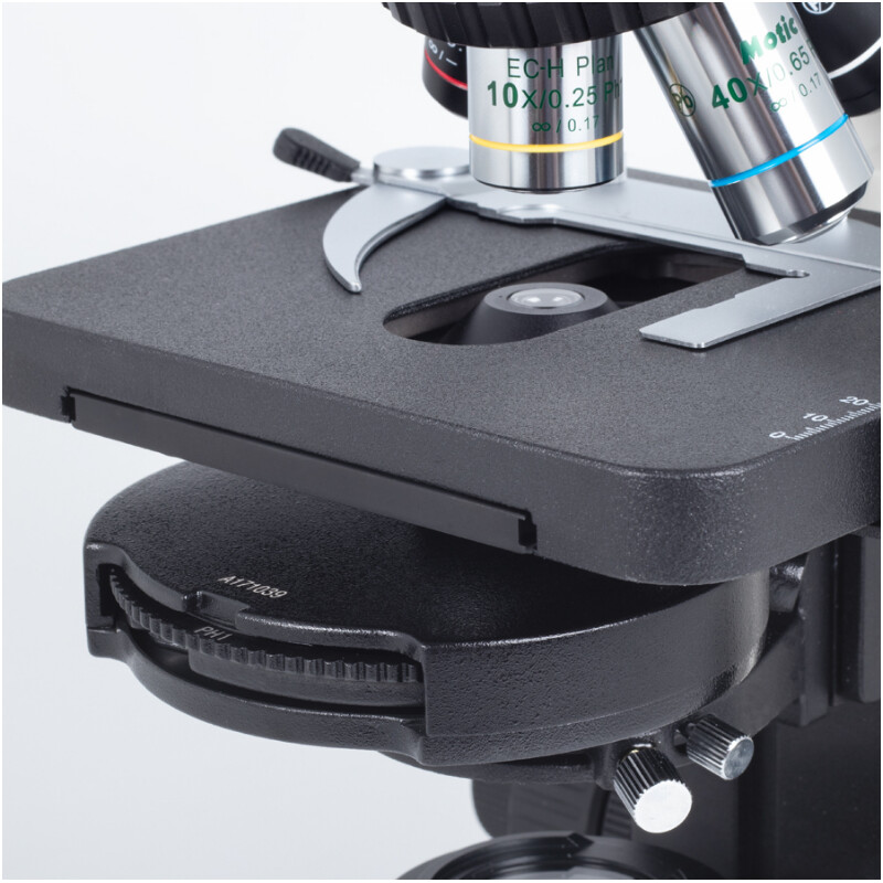 Motic Microscópio BA310, LED, 40x-400x (sem 100x), trino