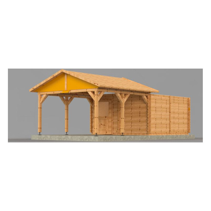 Dome Parts Observatórios de teto retrátil GreenLine Mega com proteção de madeira