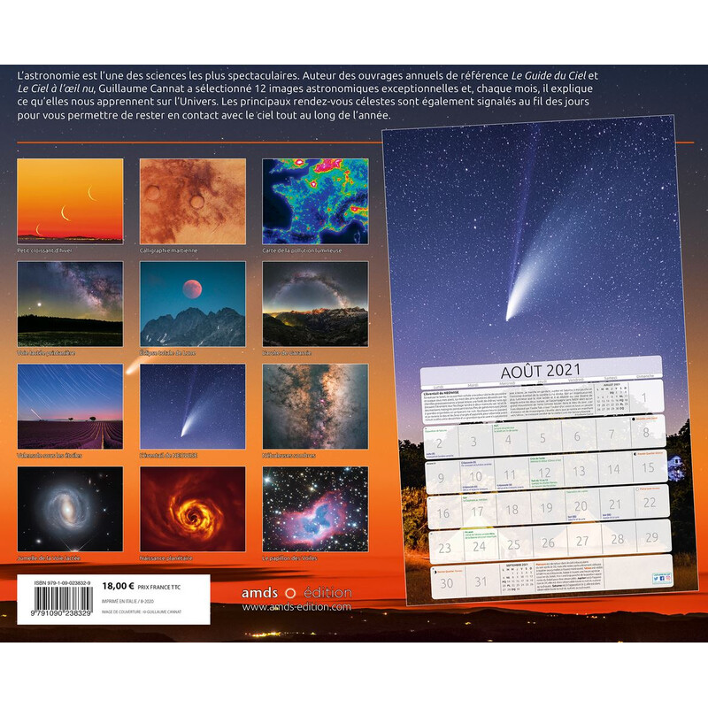 Amds édition  Calendário Astronomique 2021