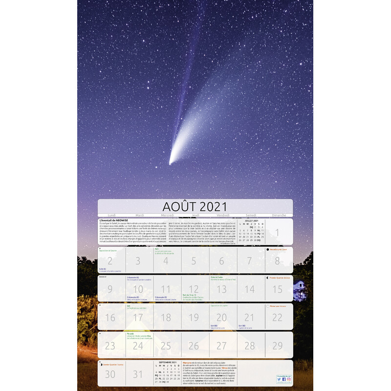 Amds édition  Calendário Astronomique 2021