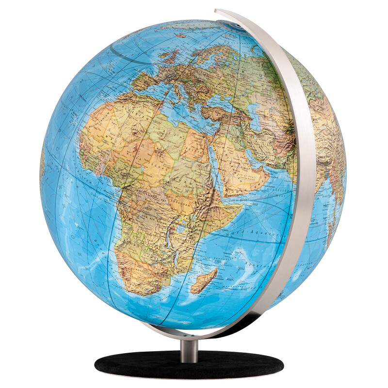 Columbus Globo Duo 30cm OID base de couro nubuck preto