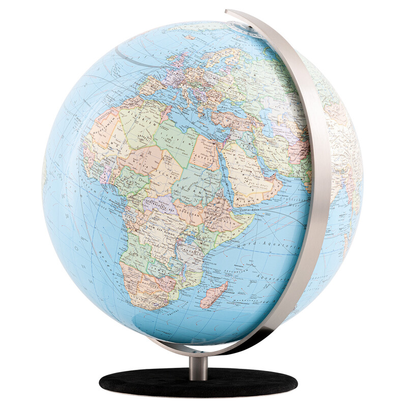 Columbus Globo Duo 30cm OID base de couro nubuck preto