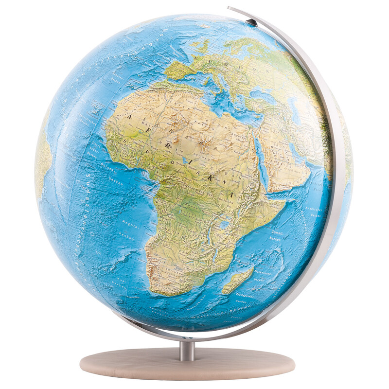 Columbus Globo Duorama 40cm em pele lisa camel