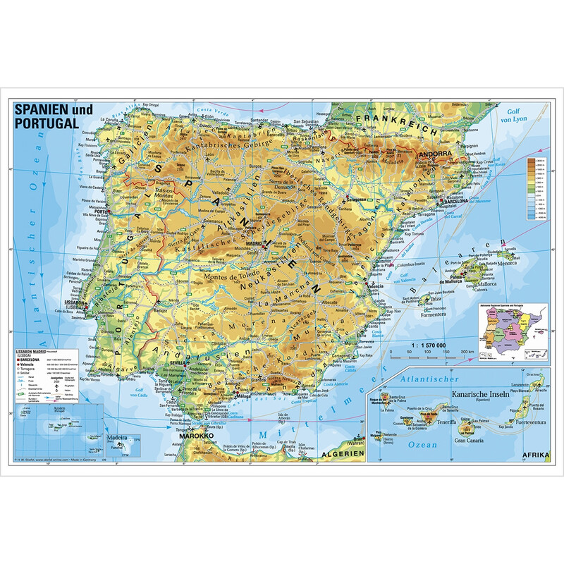 Mapa De Espanha E De Portugal - Fotografias de stock e mais