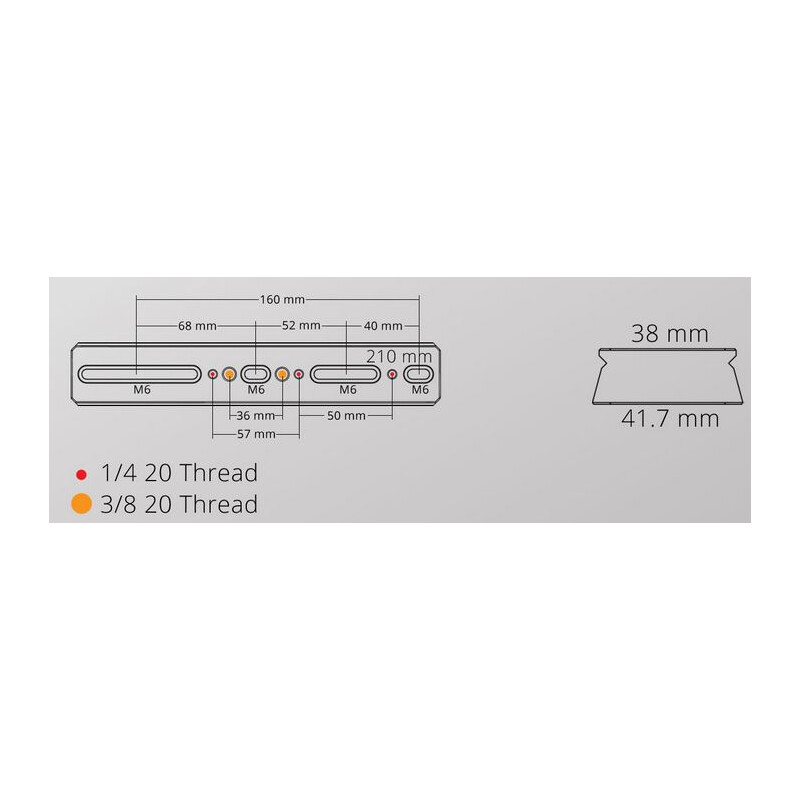 William Optics Trilho em prisma DSD 210