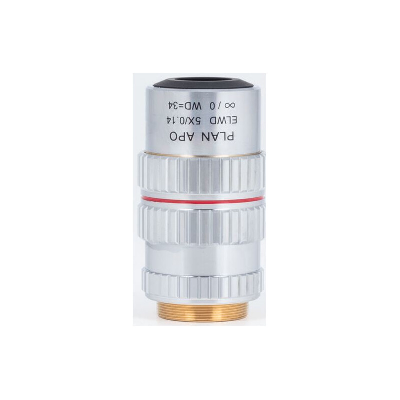 Motic objetivo Plano acromático. objetiva PA ELWD 5X/0.140 (wd 34mm) Ajuste da pafocalidade