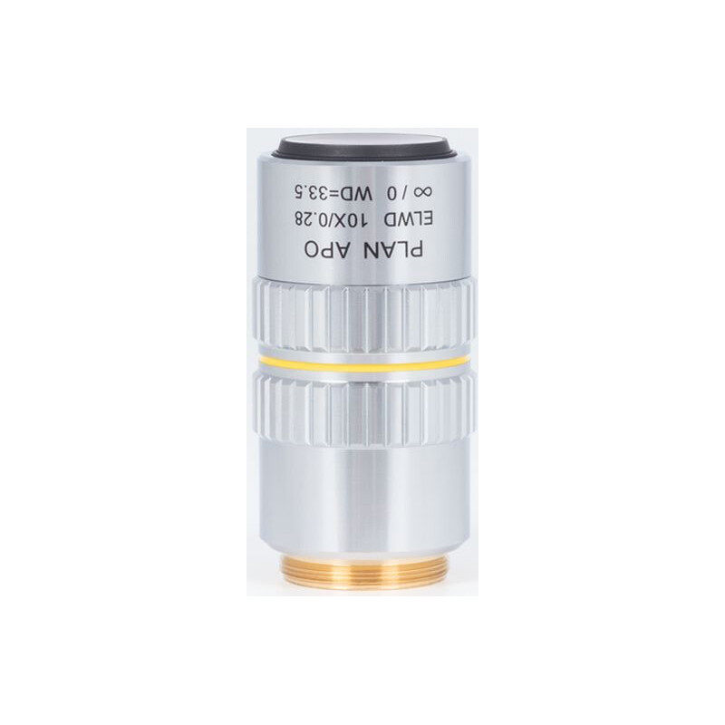 Motic objetivo Plano acromático. objetiva PA ELWD 10X/0.280 (wd 33.5mm) Correção da parfocalidade