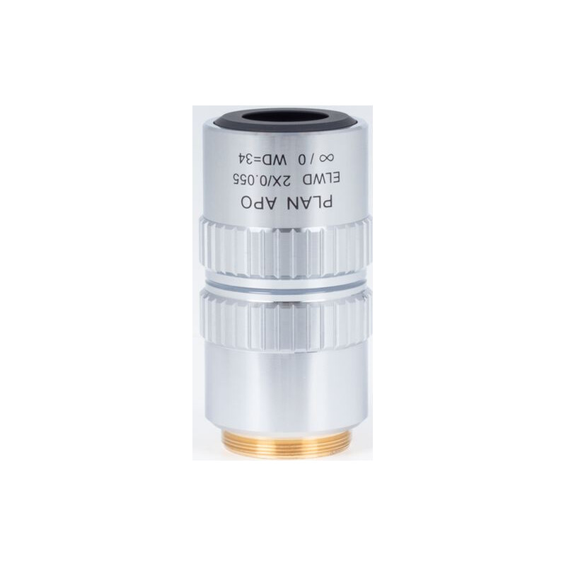 Motic objetivo Plano acromático. objetiva ELWD 2X/0.055 (wd:34mm)