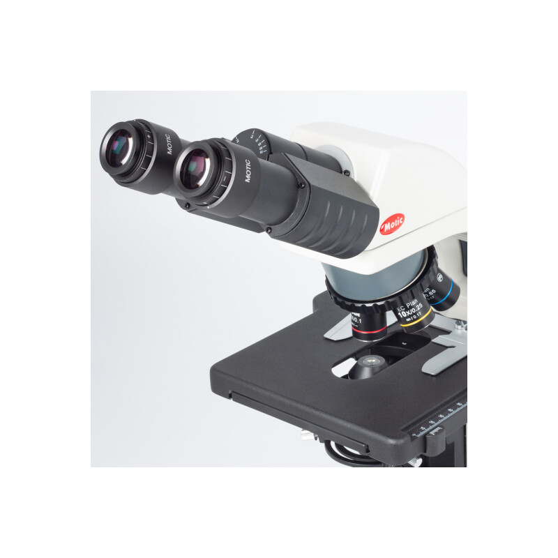 Motic Microscópio BA310E, bino, BF, infinity, EC- plan, achro, 40x - 400x, Hal 30W, LED 3W (opt.)