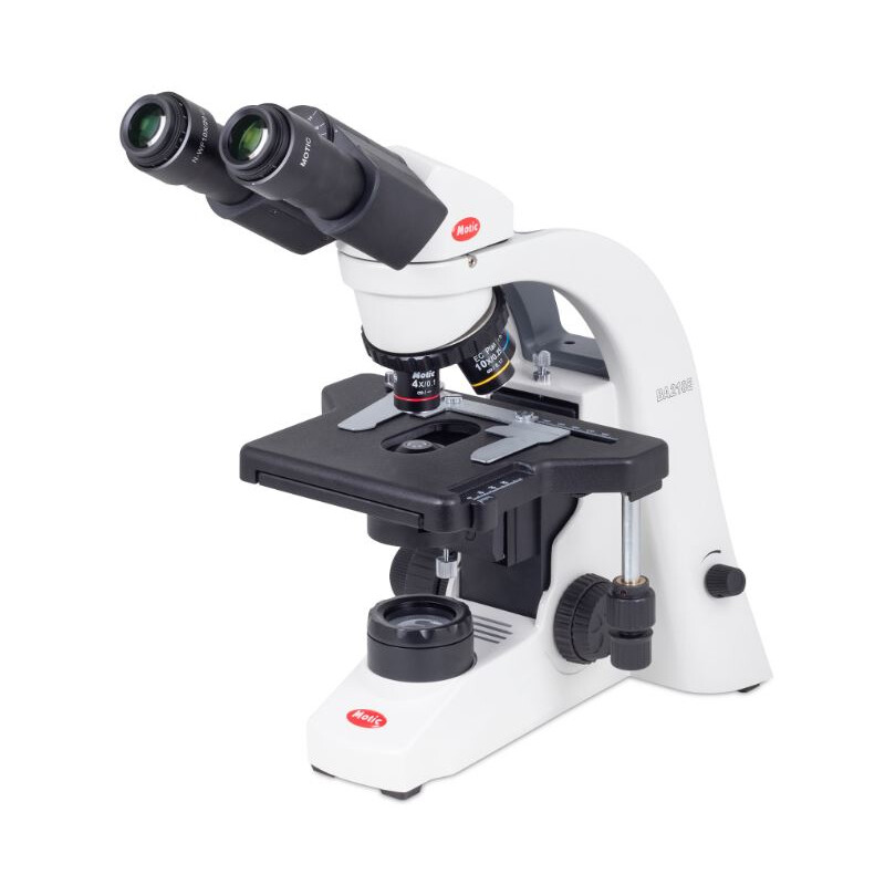 Motic Microscópio BA210E bino, infinito, plano EC, achro, 40x-400x Hal
