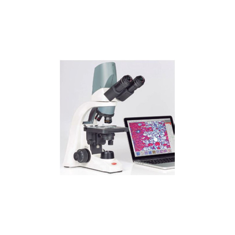 Motic Microscópio BA210 Digital, 3MP, 1/2", USB2, infinity, EC- plan, achro, 40x-1000x, LED