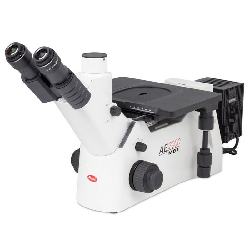 Motic Microscópio invertido AE2000 MET trino, infinito, Hal. 100W, (sem Lentes)