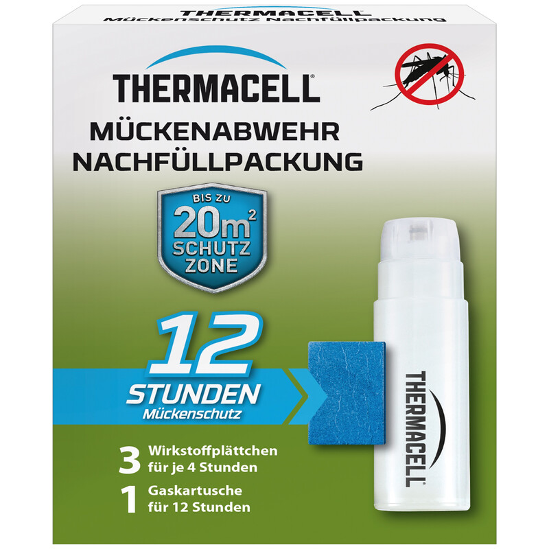Thermacell Embalagem de recarga de repelente de mosquitos 12 horas