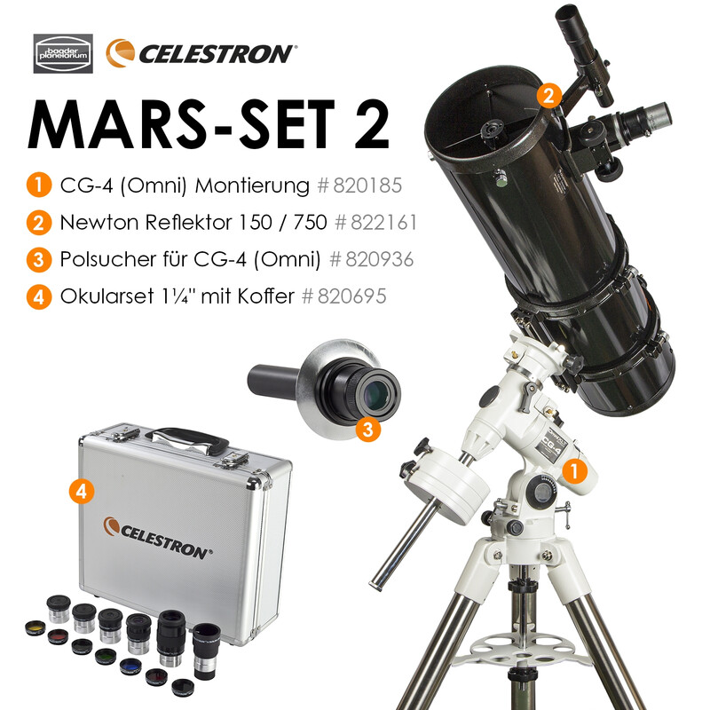 Celestron Telescópio N 150/750 CG-4 Mars-Set