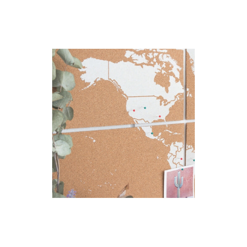 Miss Wood Mapa mundial Puzzle Map XL - White