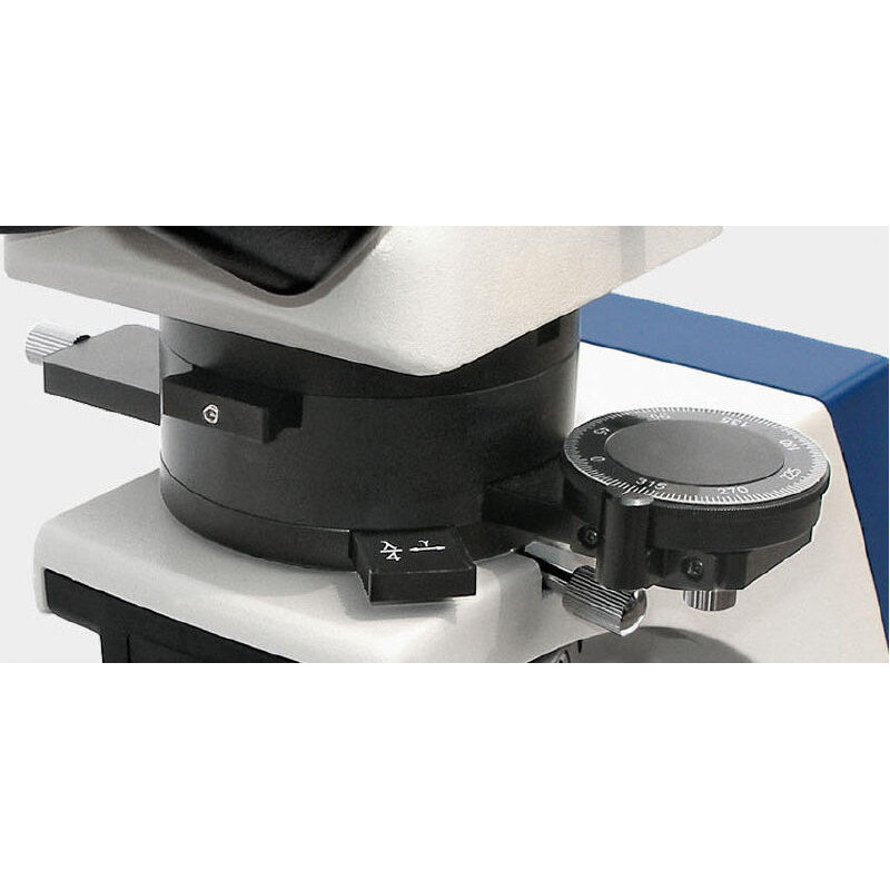 Kern Microscópio OPO 185, POL, trino, plano de infravermelhos, 40x-600x, luz incidente/reflectida, HAL, 100W