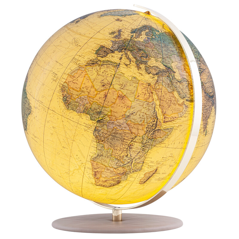 Columbus Globo Royal 40 cm em pele lisa camel