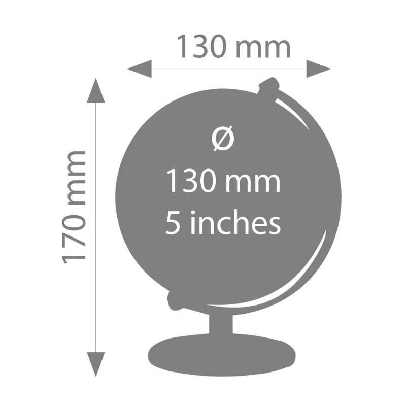 TROIKA Mini-globo Gagarin Noturno 13cm