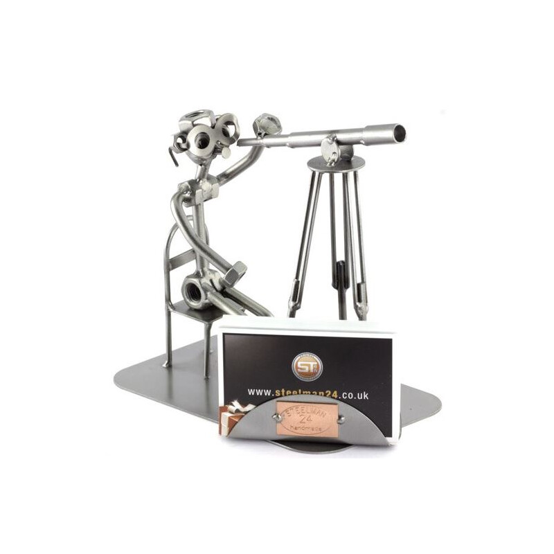 Steelman24 Refrator com figura de parafuso e suporte para cartão de visita