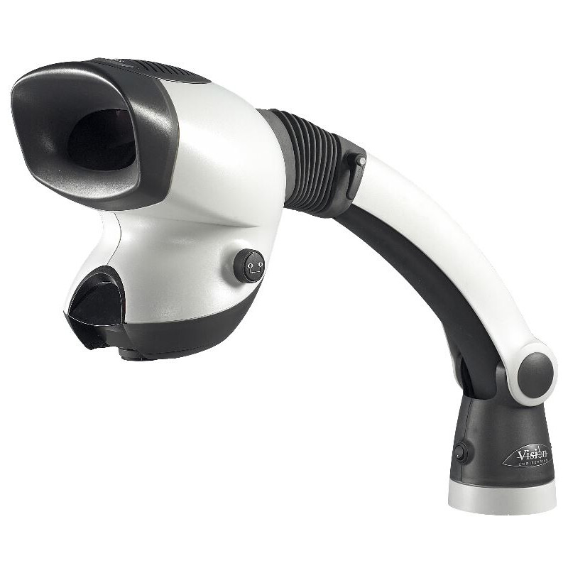 Vision Engineering Microscópio estéreo zoom MANTIS Compact Universal, MCS, cabeça, Luz refletida, LED, suporte giratório, 2, 4, 6, 8x, sem objetiva